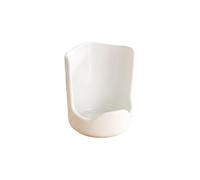 Soporte de cerámica antideslizante para espátulas, estante de almacenamiento minimalista para tapa de olla, estante de almacenamiento de cocina resistente al calor (blanco)