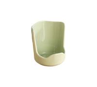 Soporte de cerámica antideslizante para espátulas, estante de almacenamiento minimalista para tapas de ollas, estante de almacenamiento de cocina resistente al calor (verde)