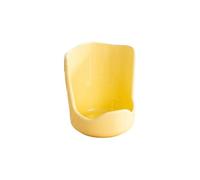 Soporte de cerámica antideslizante para espátulas, estante de almacenamiento minimalista para tapas de ollas, estante de almacenamiento de cocina resistente al calor (amarillo)