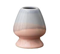 Soporte de Cerámica para Batidor Matcha,Juego de té Matcha Chasen,Soporte de Accesorios para Servicio de Té de Cerámica,Soportes para Batidor de Ceremonia del Té,Rosa azul mágico