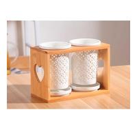 Soporte de cerámica para utensilios - Práctico organizador de cubiertos de drenaje para fregadero de cocina, almacenamiento que ahorra espacio para palillos, cucharas, espátulas con compartimento