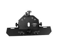 Soporte de chaflán de 45 grados de metal, herramienta de chaflán de metal fácil de instalar con tornillos y tuercas para máquina cortadora de amoladora angular 115 125, (Black Screw)