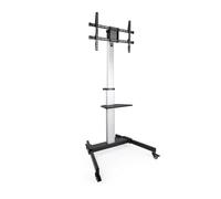 Soporte de Chão TooQ - C/ Rodas - P/ Pantallas - 37" / 86" - Alumínio - FS1886M-B