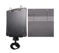 Soporte de chapa de metal ligero para trombón, abrazadera segura portátil para uso en interiores y exteriores, soporte ajustable de latón para instrumentos