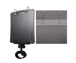 Soporte de chapa de metal ligero para trombón, abrazadera segura portátil para uso en interiores y exteriores, soporte ajustable de latón para instrumentos