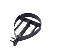 Soporte de chimenea ajustable de acero inoxidable diseñado para aplicaciones de escape de estufas de pellets y calderas (125 mm, negro)