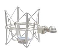 Soporte de choque resistente para micrófonos profesionales, sistema de aislamiento de vibraciones de metal compatible con Neumann U87 y Lewitt 240, base de 46 mm