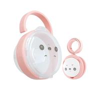 Soporte De Chupete - Conjunto De Cadena De Patrones De Panda | Caja De Chupete Con Cubierta A Prueba De Polvo | Almacenamiento De Adivinación Para Bebés | Accesorio Para Niños Amigables Para Viajes