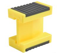 Soporte de cinta de borde para carpintería, herramienta de corte de ABS ligera con alineación ajustable, distribución uniforme de la presión, 3 x 3 x 5 cm y 3 x 3,7 x 5 cm, amarillo (grande)
