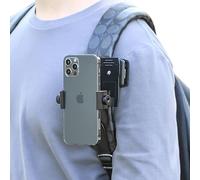 Soporte de Clip de Correa de Mochila Antideslizante para teléfono Soporte de Abrazadera de Mochila giratoria de 360 Grados para grabación de Video