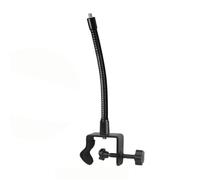 Soporte de clip de metal giratorio de 360 grados con brazo flexible para dispositivos de transmisión en vivo y abrazadera de tubo de engranaje de fotografía para cámaras de acción