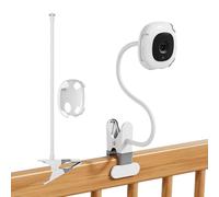 Soporte de clip giratorio flexible para monitor de bebé inteligente Nanit Pro, soporte giratorio flexible para monitor de bebé inteligente Nanit Pro, sin perforaciones