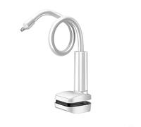 Soporte de clip para cámara de seguridad construido de acero galvanizado para montaje en interiores sin perforaciones en áreas de techo o gabinetes (blanco)