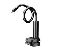 Soporte de clip para cámara de seguridad interior fabricado con acero galvanizado para techo o gabinete sin perforaciones (negro)