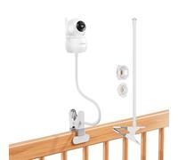 Soporte de clip para monitor de bebé compatible con HelloBaby HB6550/HB6550 Pro/HB65/HB66/HB6081/HB40/HB6339 y cámaras con rosca 1/4 - 40 cm, cuello de cisne flexible, soporte para cámara sin taladrar