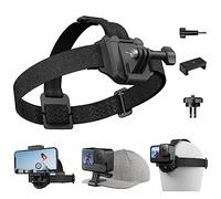 Soporte de Clip para Tapa de Correa para la Cabeza con Kit de Montaje Vertical con Clip para teléfono Soporte para POV para teléfono móvil 2 en 1 para GoPro Hero Insta dji Action iPhone Android