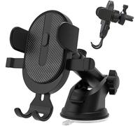 Soporte de coche 2 en 1 para rejilla de ventilación de coche y ventosa para Oppo A96 A36 A76 A16e A57 A55s A57 A77 A97 A57e A57s A77s A17k A1 A58x X5 K10 F21 F21s Find N2 Flip Pro Lite - Teléfono