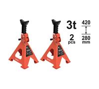 Soporte de coche ajustable - TRIZERATOP - 3000 kg - Juego de 2 piezas - 280-420 mm - Acero