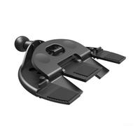Soporte de coche basado en ranura de CD para pantallas CarPlay, longitud y ángulo ajustables del brazo para una visibilidad clara durante la conducción, construcción de plástico ABS fiable