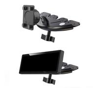 Soporte de coche con ranura para CD para CarPlay, rotación de 360° con ángulos de visión flexibles, soporte ajustable de perfil bajo, bahía de CD estable, soporte de ranura de ángulos ajustables