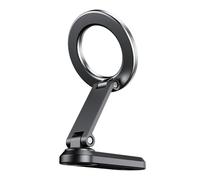 Soporte de coche con rotación de 360 grados, brazo de metal ajustable, soporte magnético reutilizable y plegable para teléfonos, para viajes, coche y gimnasio