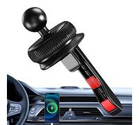 Soporte de coche multifuncional, soporte de teléfono para rejilla de ventilación ajustable, soporte de salida de aire de coche estable | Manija de ventilación con bola de junta de 17 mm, soporte