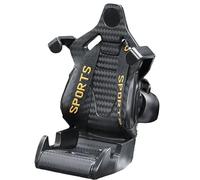 Soporte de coche para teléfono celular, soporte giratorio para asiento de carreras de ABS, soporte silencioso para teléfono, ventilación de aire manos libres, con cinturón de seguridad, accesorio