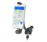 Soporte de coche SBS con conector Lightning y puerto USB para iPhone hasta 5,5"