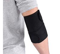 Soporte de Codo Deportivo de 1 par, SBR Z En Forma de Manga del Brazo de Compresi¡§?n con Gancho y Lazo Ajustables Baloncesto Protector de Codo