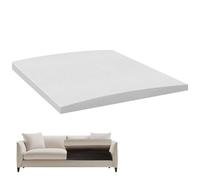 Soporte De Cojín De Sofá Para Asiento Hundido, 20 x 20 Pulgadas Soportes De Cojín De Espuma Curva De Alta Densidad, Tablero De Soporte De Esponja Para Debajo De Los Cojines, Blanco, Juego De 1