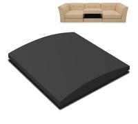 Soporte De Cojín De Sofá Para Asiento Hundido, 20 x 20 Pulgadas Soportes De Cojín De Espuma Curva De Alta Densidad, Tablero De Soporte De Esponja Para Debajo De Los Cojines, Negro, Juego De 1