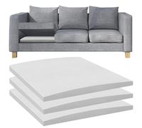 Soporte De Cojín De Sofá Para Asientos Hundido, 27.5x27.5 Pulgadas Tabla De Soporte Curva De Cojín De Sofá, Soportes De Espuma De Alta Densidad Para Debajo De Los Cojines Del Sofás, Blanco - 3 Piezas