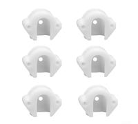 Soporte de cojinete de tambor trasero 6 unidades 131825900 para lavadora secadora accesorio 08015223 3281008 - Kit de reparación de funcionamiento silencioso blanco