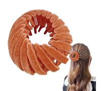 Soporte de cola de caballo nido de pájaro, pinza para el pelo mágico nido de pájaro,Pinzas para el pelo de terciopelo | Alfiler en de, pinzas de peinado, pinza para en para