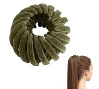 Soporte de cola de caballo para damas - Perchas aviares Horquilla, moño de rosquilla de metal | Accesorios de rizador de cola de caballo ajustables, pinzas de bloqueo irrompibles