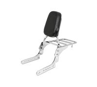 Soporte de Cola para Harley para Davidson para Respaldo De Asiento De Moto Nightster 975 Barra Sissy Portaequipajes Lumbares Soporte para La Cintura(Silver)