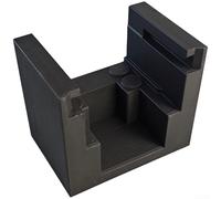 Soporte de colección de posos de café con forro de silicona y soporte de anillo de 71 mm para Gemilai 9015A 9015C, diseñado para una colocación estable y fácil uso (negro)