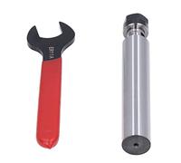 Soporte de Coletas de Enrutador, 2 Piezas de Colección de Enrutador Collet Varilla C20 Soporte de Taller de Vástago Recto Kit con Llave Llave, Accesorios (C20-ER11A-100L)