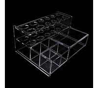 Soporte de colocación de resina acrílica, soporte para jeringas, dispensador, organizador de almacenamiento de vinculación, organizador de aplicadores compuestos