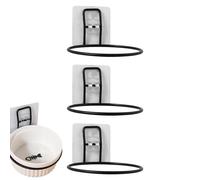 Soporte de comida para gatos moderno, cuenco de diseño para espacio pequeño, montaje decorativo en pared, soporte para perro, soporte de metal elevado, cuenco de agua estable, cuenco de cerámica