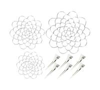 Soporte de composición de flores: anclajes de tallo de manojo, estabilidad de la flora de urnas, superficie de despensa de instrumentos resistente, pieza de exposición duradera para banquetes y