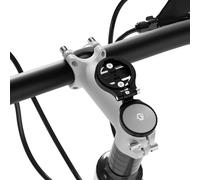 Soporte de computadora ajustable para Garmin Edge Explore, aleación de aluminio ligera, GPS para bicicleta, montaje frontal compatible con Bryton, Wahoo y CATEYE, color negro