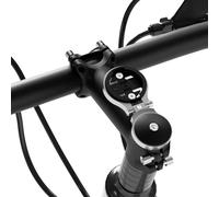 Soporte de computadora ajustable para Garmin Edge Explore, aleación de aluminio ligera, soporte de tapa de auriculares GPS para computadora, combo compatible con Bryton, Wahoo y CATEYE gris
