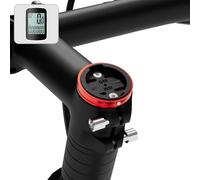 Soporte de computadora con tapa superior de vástago de bicicleta para Garmin Edge Explore, soportes de computadora GPS de aleación de aluminio ligero, combo compatible con Bryton, Wahoo y CATEYE rojo