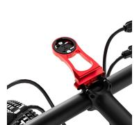 Soporte de computadora para bicicleta Garmin Edge Explore, de aleación de aluminio ligero, montaje frontal GPS, linterna y cámara de acción, compatible con Bryton, Wahoo y CATEYE rojo