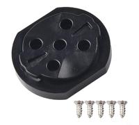 Soporte de computadora para bicicleta, soporte de computadora, soporte de computadora de ciclismo, base fija de repuesto, piezas de reparación de asiento macho de plástico negro para GARMIN