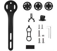 Soporte de computadora para bicicleta, soporte integrado para manillar de bicicleta de carretera para Garmin, soporte de cámara de nailon para GPS CatEye (negro)