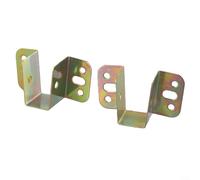 Soporte de conector de marco de cama en forma de U, kit de fijación de viga de soporte central de metal para cabecero a estribo, hardware estabilizador de riel de acero inoxidable (20 mm)