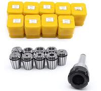 Soporte de cono Morse MT2 MT3 MT4 Morse ER16/ER20/ER25/ER32 + 9 Uds. Pinza de resorte for herramienta de torno de fresado CNC, cono Morse de alta calidad(MTA3-ER25(9PCS))