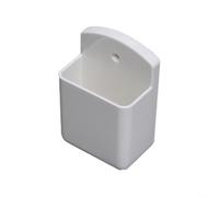 Soporte de control remoto de aire acondicionado blanco montado en la pared almacenamiento ABS caja compacta organizador moderno ahorro de espacio en el hogar diseño estable 10x6x4cm para vivir (blanco